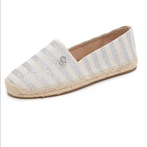 NEW Michael Kors Kendrick Striped Espadrille Flats